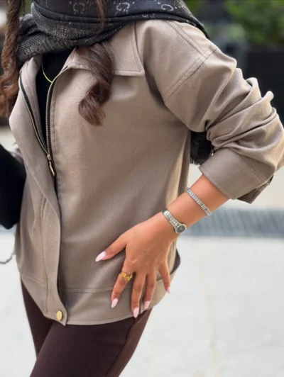 جزئیات کت Deniz زنانه موکا