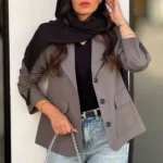 کت زنانه خاکی Master | گلاره جواهرزاده