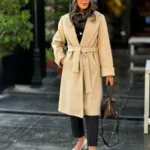 جزئیات پالتو زنانه کرم Karamel گلاره جواهرزاده