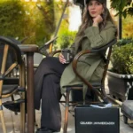 جزئیات بارونی زنانه سبز با پارچه کتان زارا