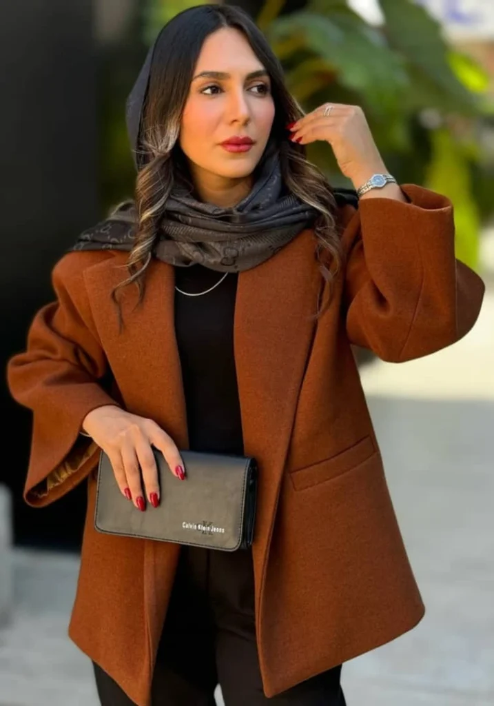 کت زنانه شتری Barana گلاره جواهرزاده