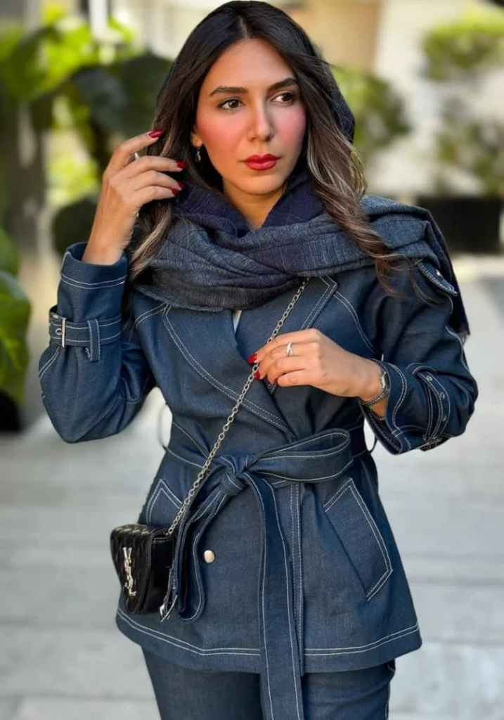 ست جین زنانه آبی سرمه‌ای Seral گلاره جواهرزاده
